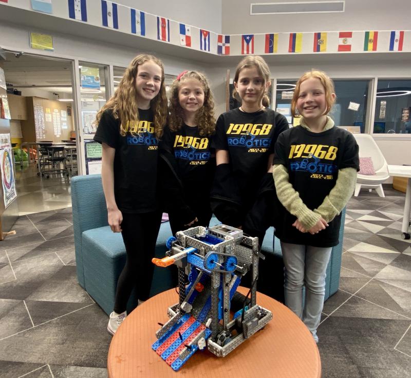 Team Curlz Gurlz comprising (l-r) Addi Mohacey, Katie Nauman, Emma Emerson and Amelia Kennedy won the Teamwork award at regionals and are heading to the world championship.